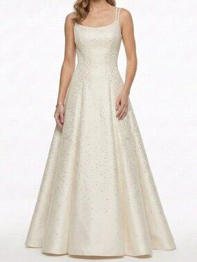 Bryan's/Be Smart Gold Fleck Crinoline Formal A-Line Gown NEW- Sz. 9/10